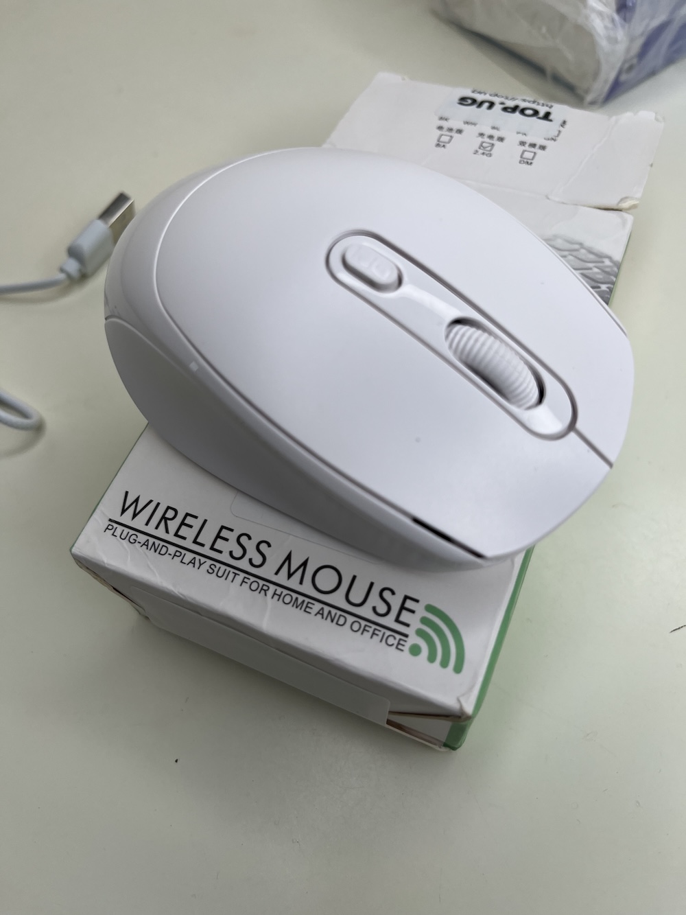 White Wireless Mouse